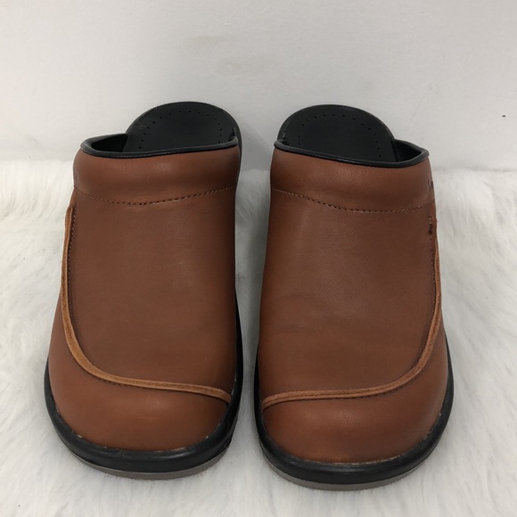 Sanita Danish Mule Brown Leather Clog Made in Poland Size 41 Size 10 - Picture 4 of 9